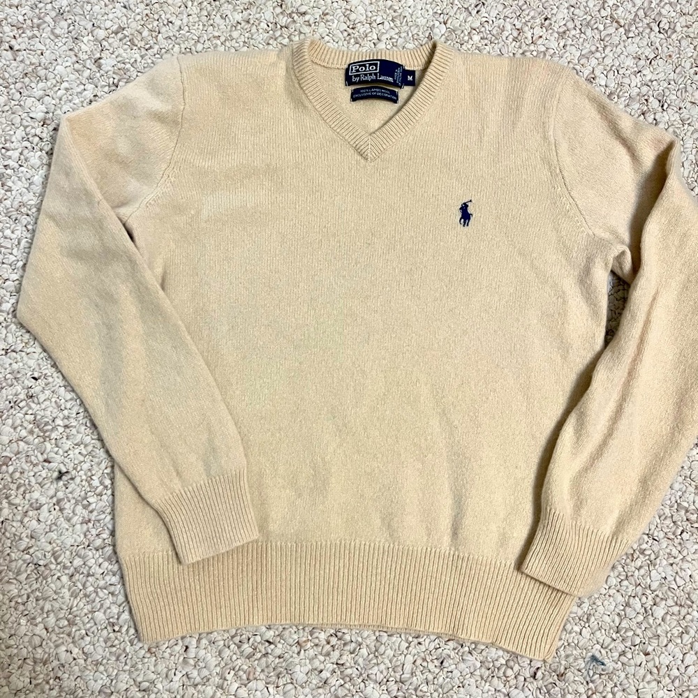 Polo Cream Cashmere sweater